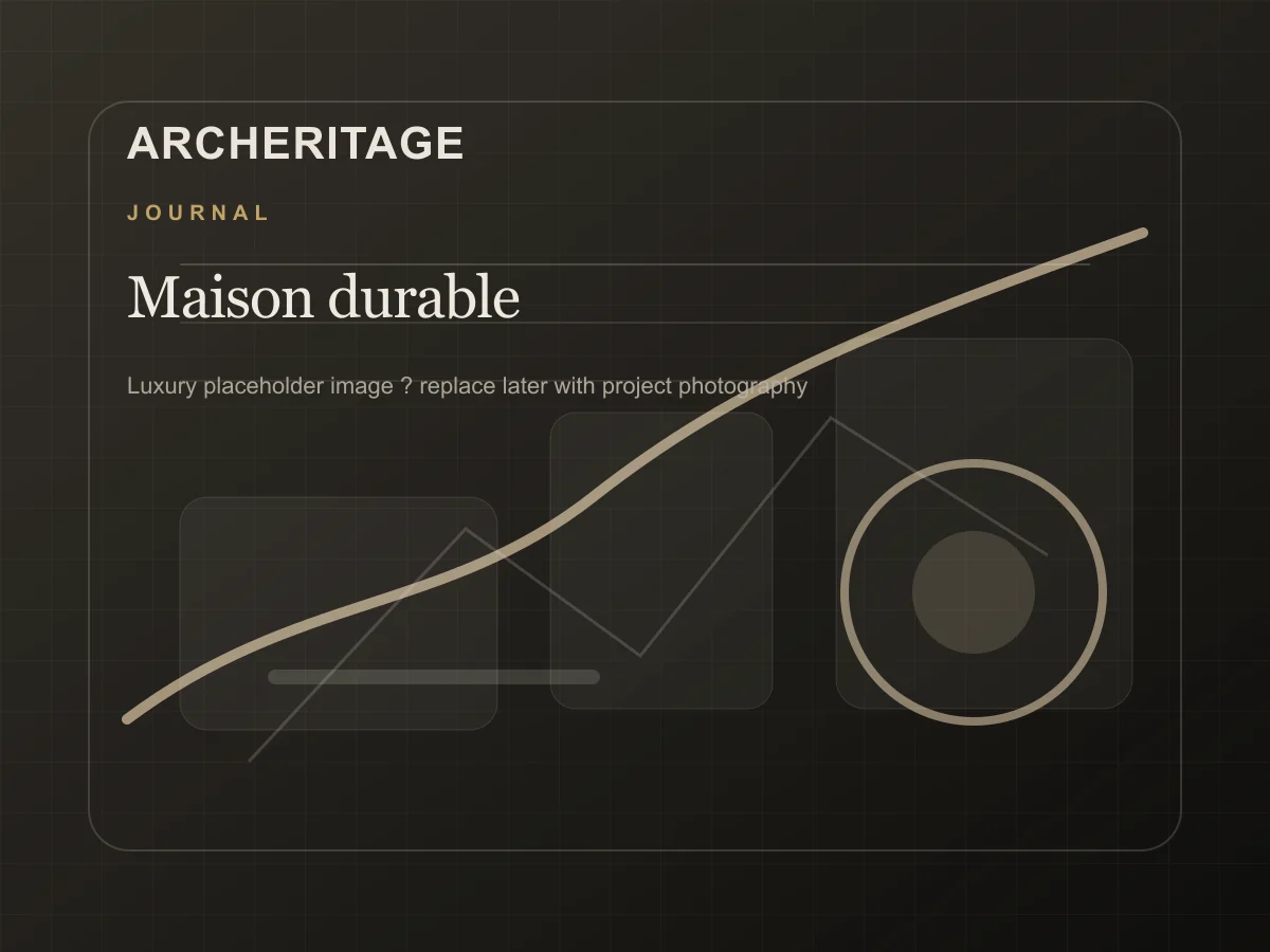 Maison contemporaine durable et lumineuse