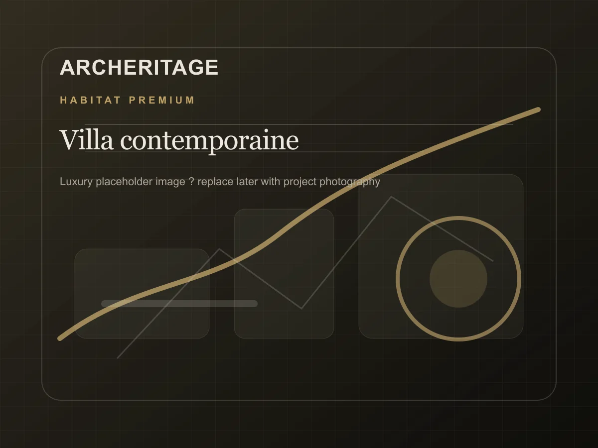 Villa contemporaine avec façade minimaliste